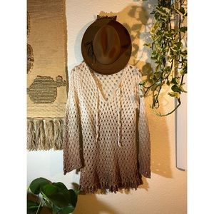 Woven Knit Ombré Dress